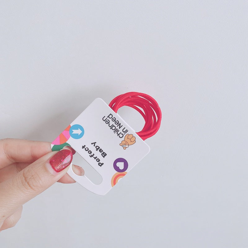 Colorful Elastic Hair Ties for Kids – 10 Pack