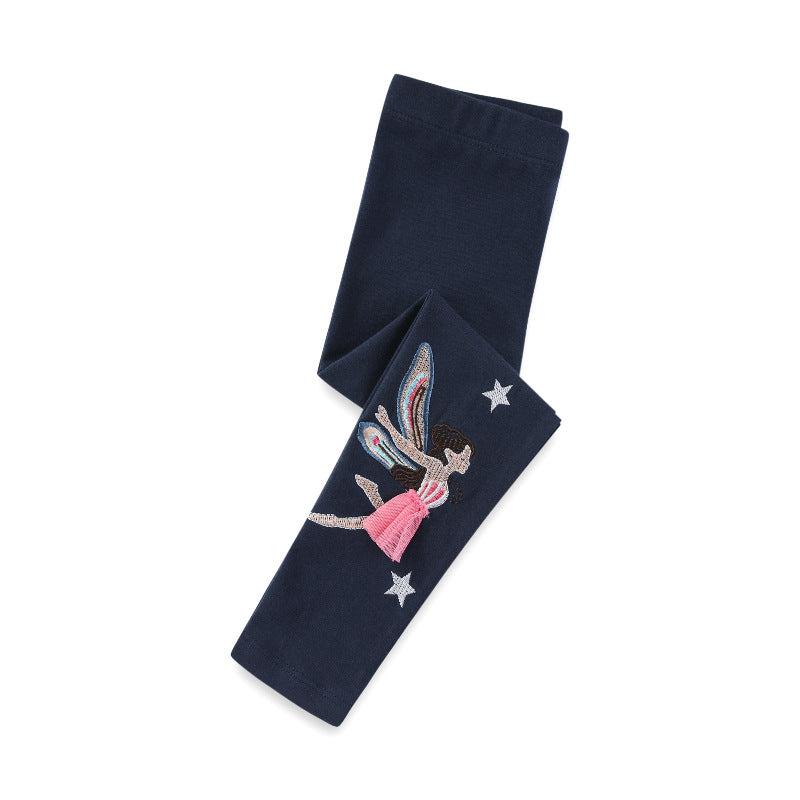 Trendy Fitted Leggings for Girls
