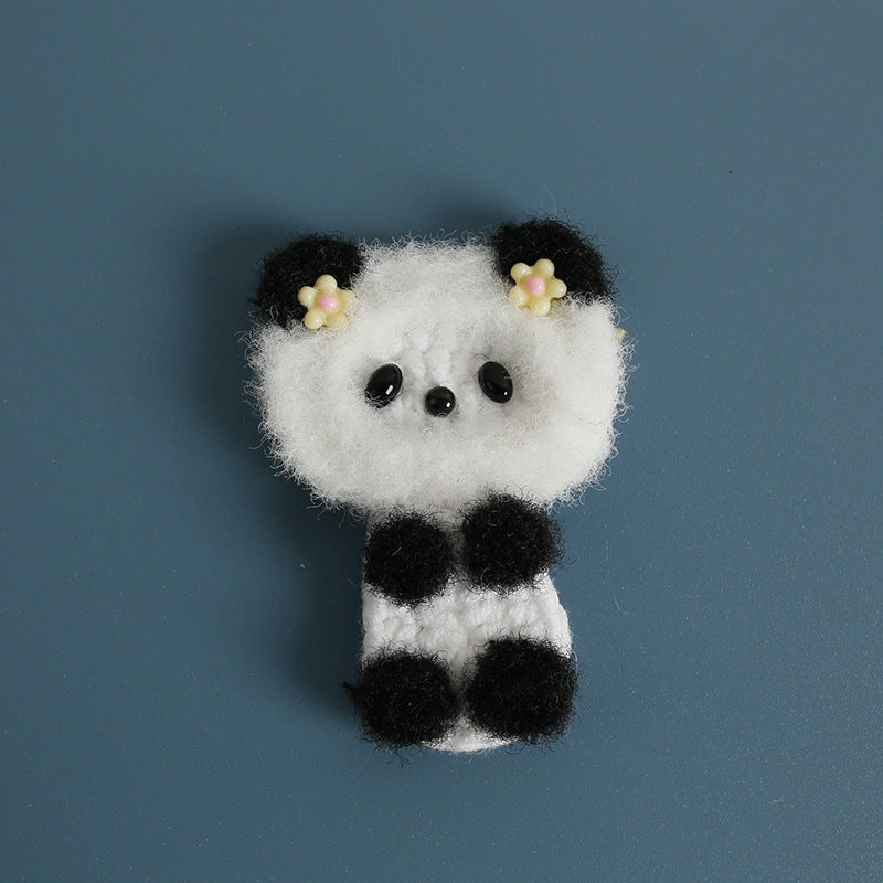 Cartoon Handmade Woven Hair Clips Adorable Kids Hair Accessories