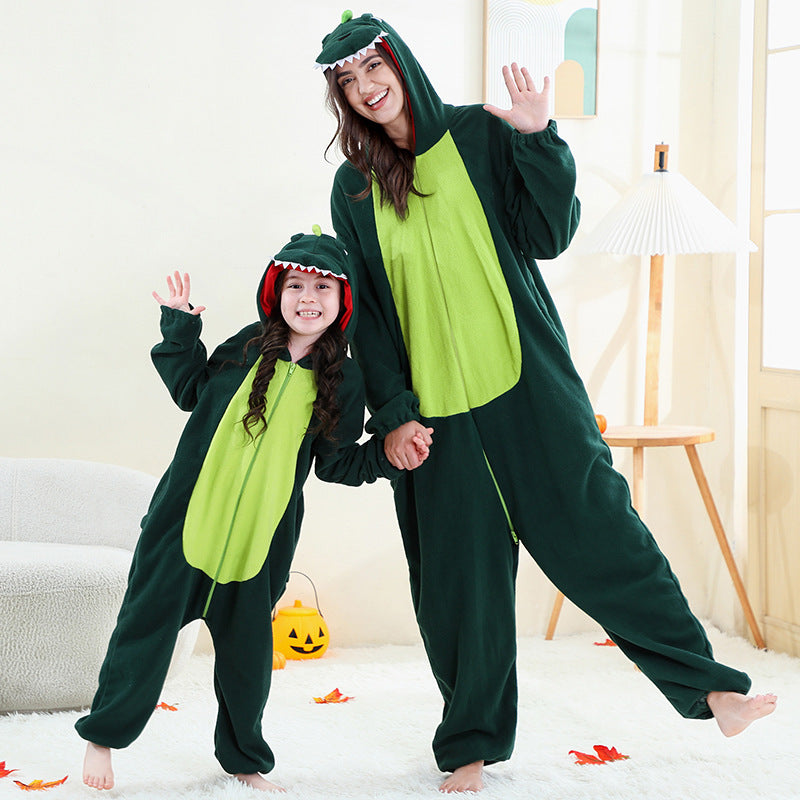 Kids & Adults Fleece Onesie Pajamas with Easter Patterns