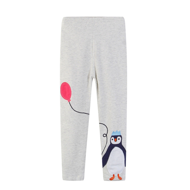 Girl's Knitted Leggings Comfortable Casual Cotton Trousers