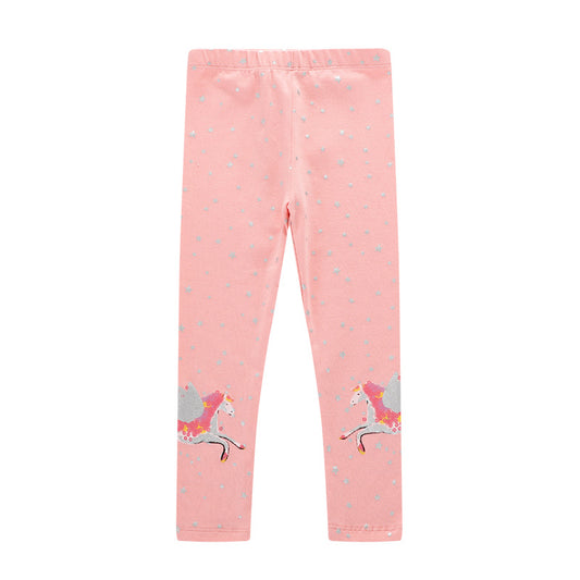 Girls Cotton Leggings Lightweight Casual Pants