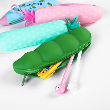 Silicone Fruit Pencil Case Portable Kids Organizer