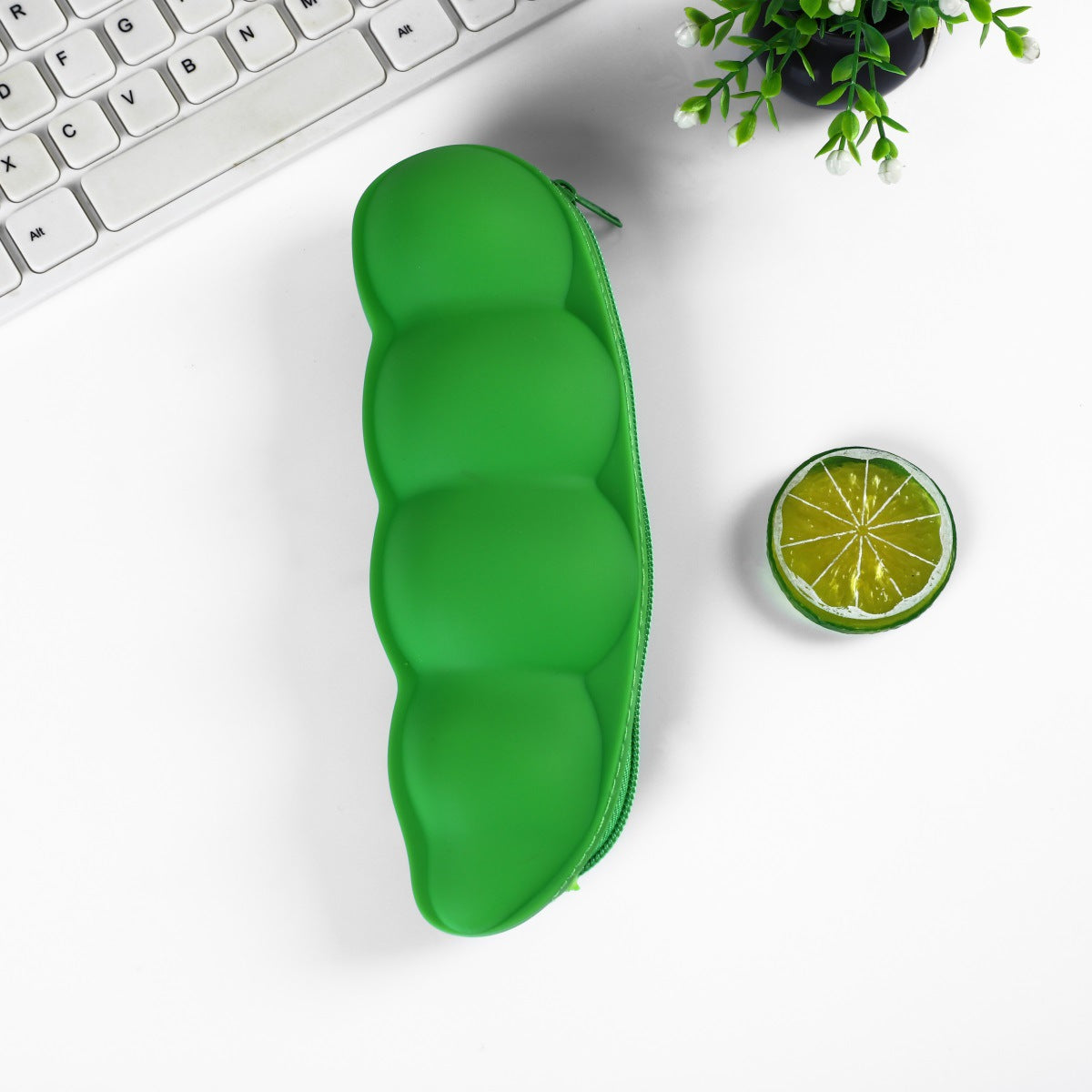 Silicone Fruit Pencil Case Portable Kids Organizer