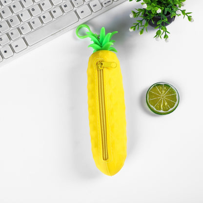 Silicone Fruit Pencil Case Portable Kids Organizer