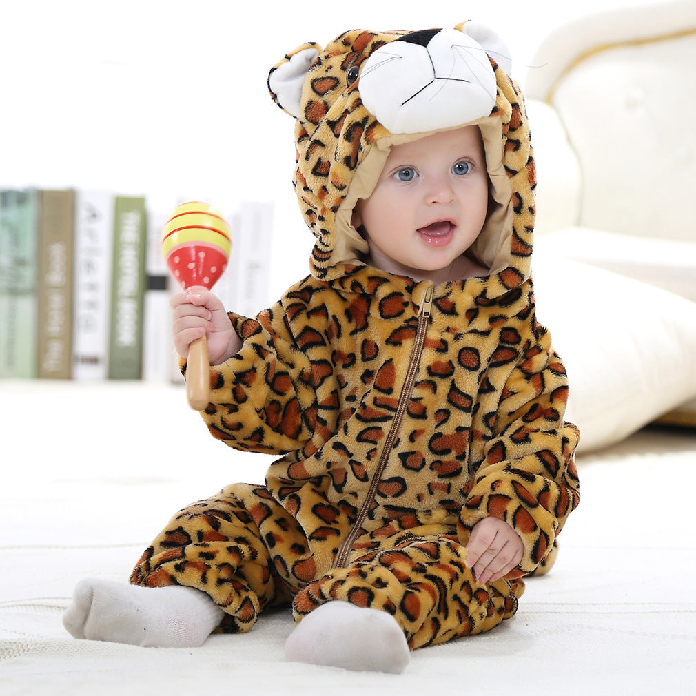 Easter Animal Hooded Fleece Romper for Babies and Toddlers