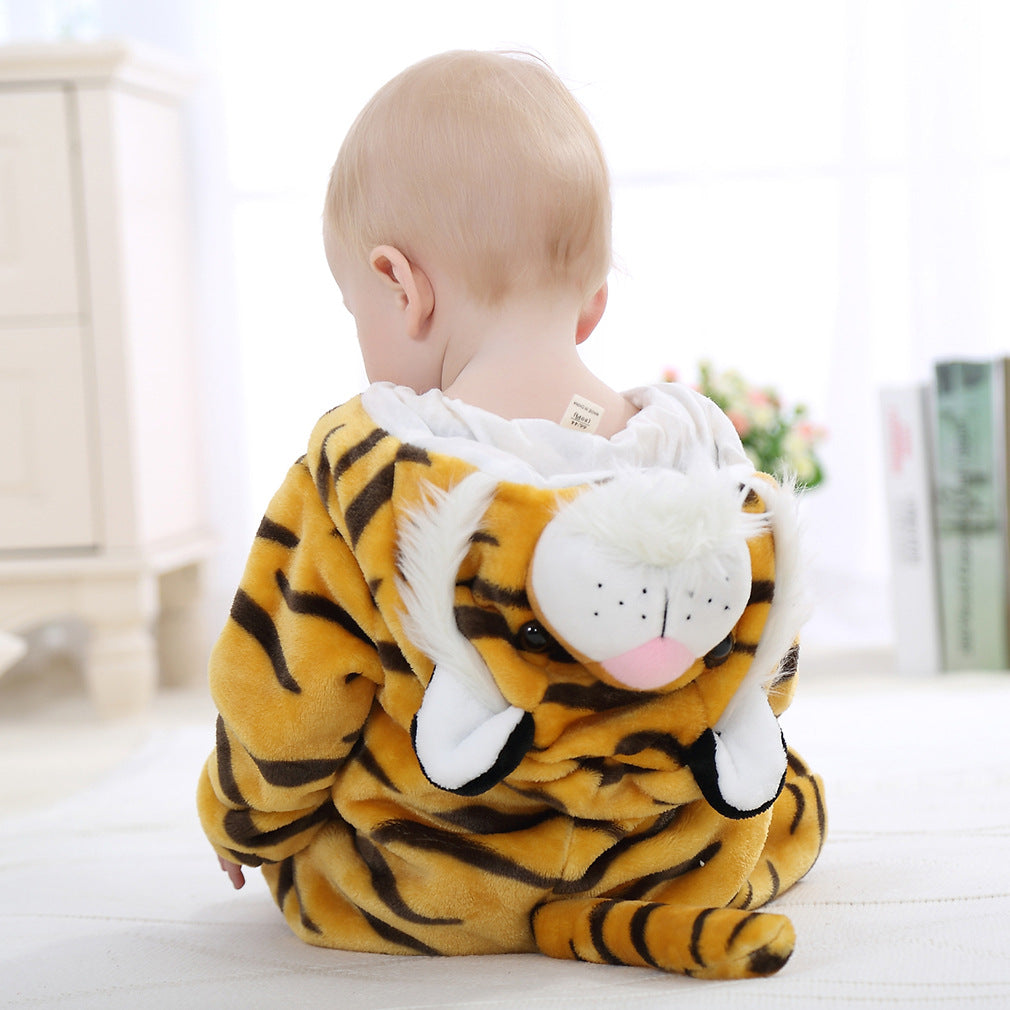 Easter Animal Hooded Fleece Romper for Babies and Toddlers