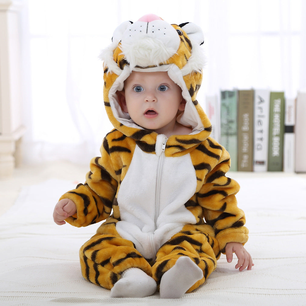 Easter Animal Hooded Fleece Romper for Babies and Toddlers