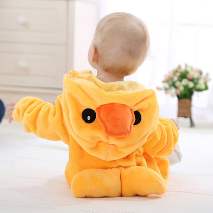 Easter Animal Hooded Fleece Romper for Babies and Toddlers