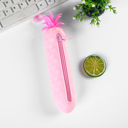 Silicone Fruit Pencil Case Portable Kids Organizer