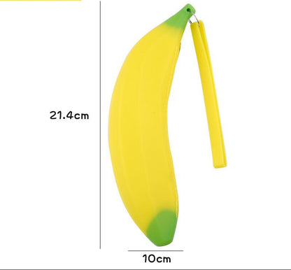 Silicone Fruit Pencil Case Portable Kids Organizer