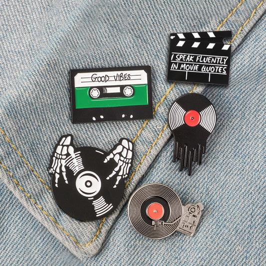 Creative Halloween Themed Accessories Bag with Fun Badge