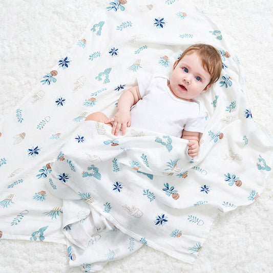 Bamboo Baby Swaddle Blanket Cute Animal Print Soft and Cozy