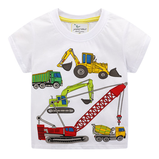 Kids Cartoon Short Sleeve T-Shirt for Boys