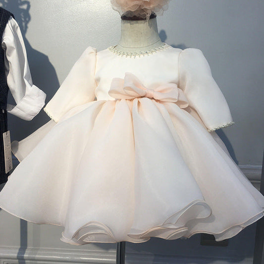 Girls' Princess Dress with Tulle Skirt