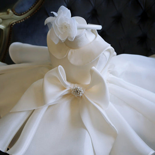 Girls' Elegant Princess Tulle Performance Dress