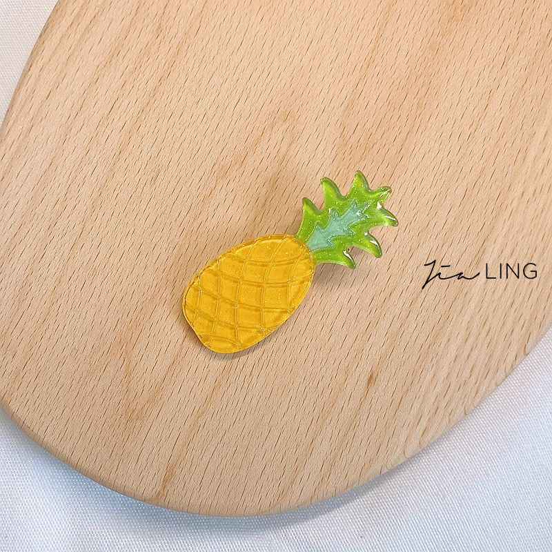 Cartoon Fruit Vegetable Hair Clips Fun Side Clips
