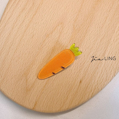 Cartoon Fruit Vegetable Hair Clips Fun Side Clips