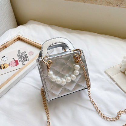 Children's Patent Leather Handbag Stylish Casual Crossbody Bag