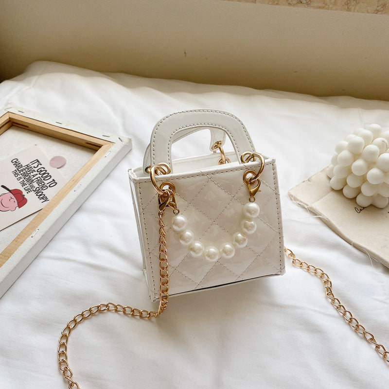 Children's Patent Leather Handbag Stylish Casual Crossbody Bag