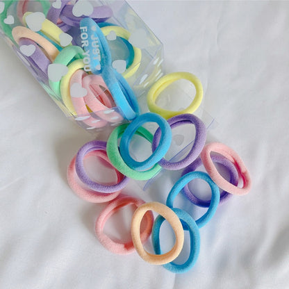 Children's Colorful Hair Ties Candy Colors Secured Elastic Hair Bands