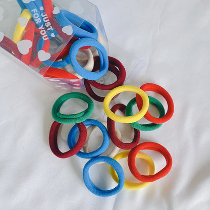 Children's Colorful Hair Ties Candy Colors Secured Elastic Hair Bands