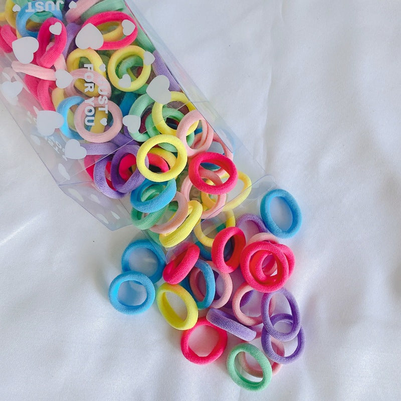 Children's Colorful Hair Ties Candy Colors Secured Elastic Hair Bands