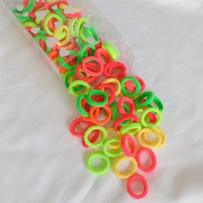Children's Colorful Hair Ties Candy Colors Secured Elastic Hair Bands