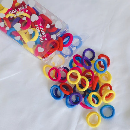 Children's Colorful Hair Ties Candy Colors Secured Elastic Hair Bands