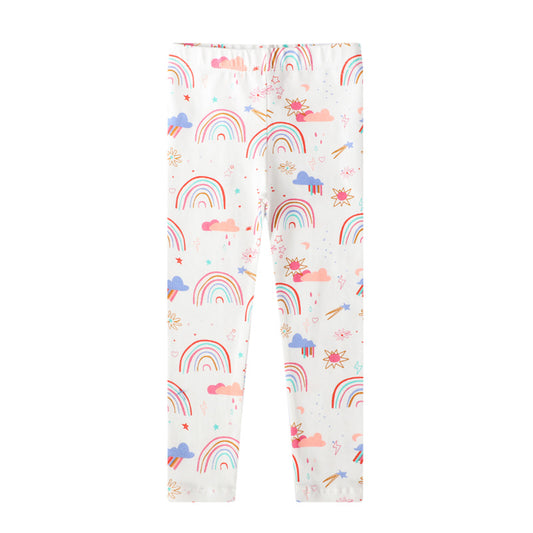 Girl's Cotton Leggings Comfortable Stretch Pants