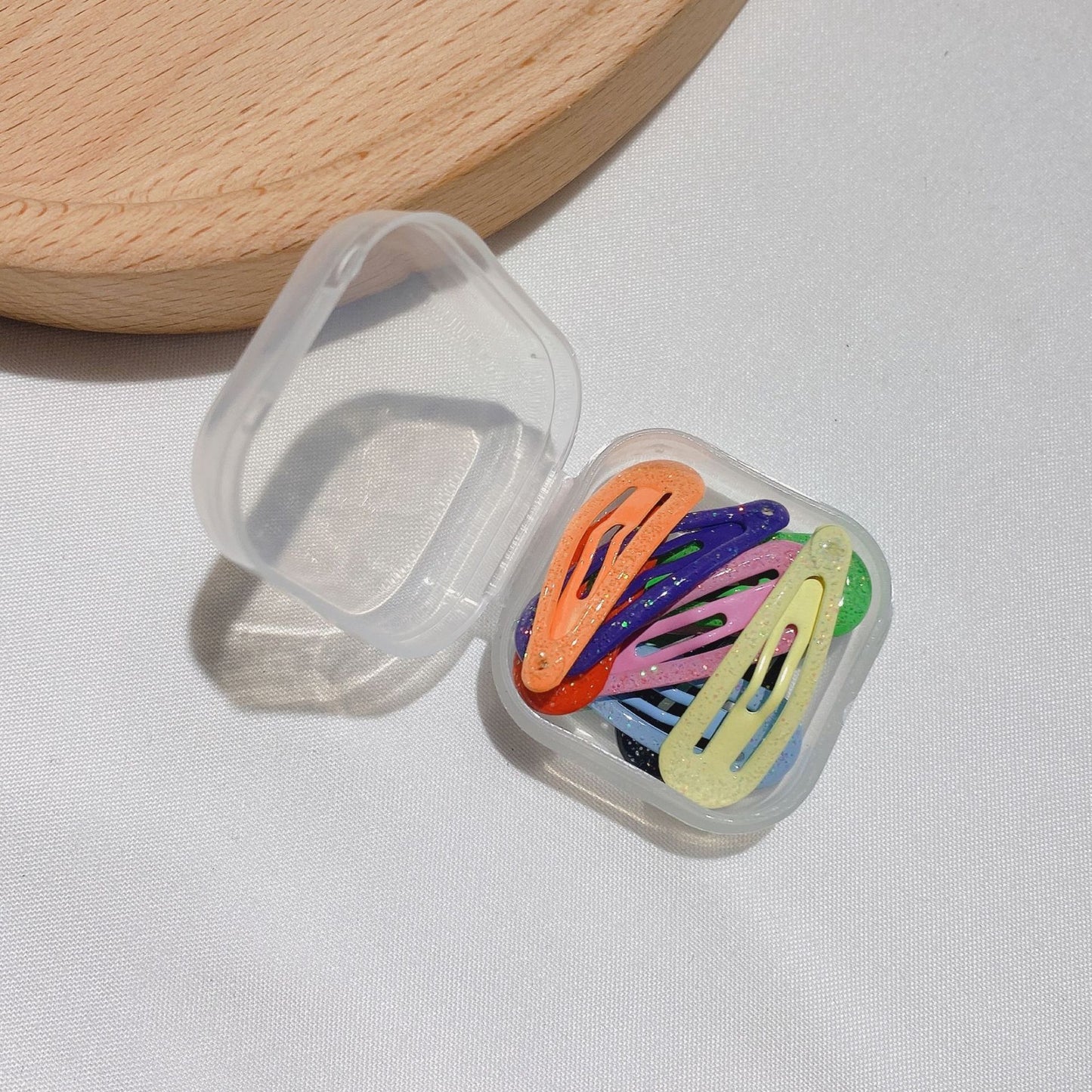 Mini Candy Color Hair Clips 3cm for Kids