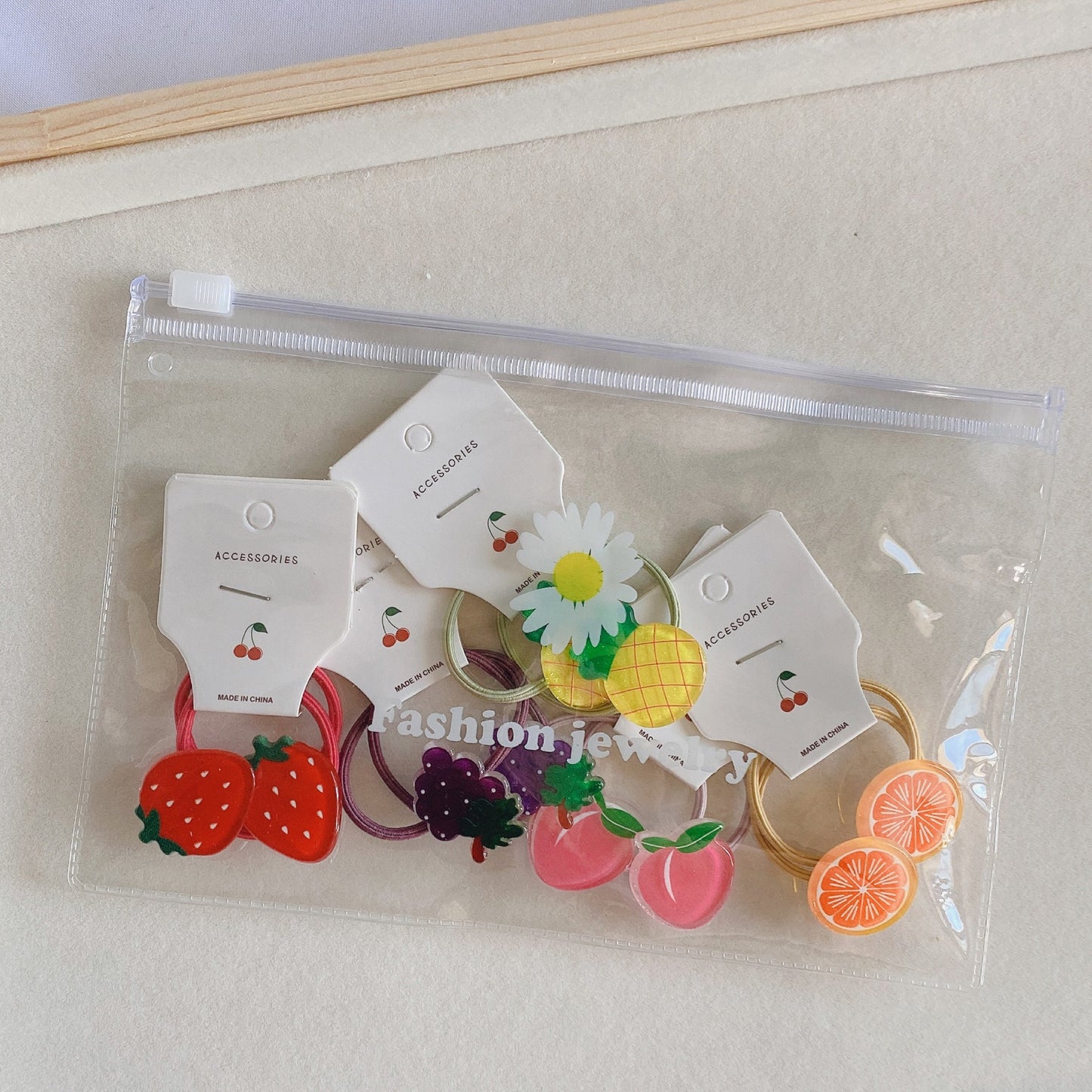 10-Pack Daisy Hair Ties for Girls - Soft Non-Damaging Kids Hairbands