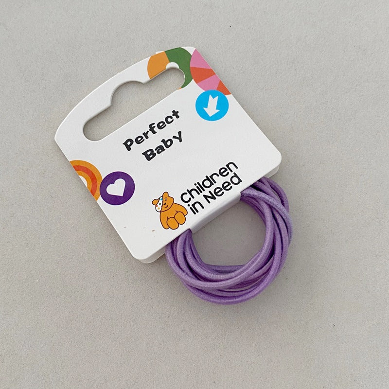 Colorful Elastic Hair Ties for Kids – 10 Pack