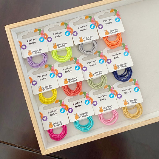 Colorful Elastic Hair Ties for Kids – 10 Pack