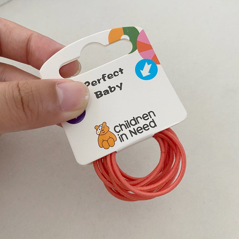 Colorful Elastic Hair Ties for Kids – 10 Pack