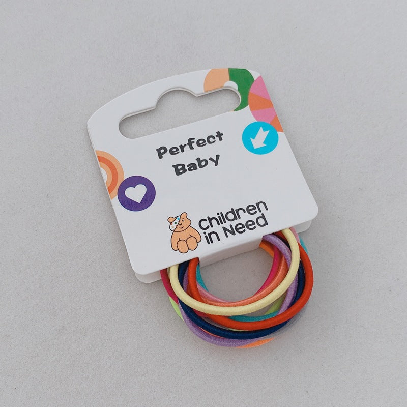 Colorful Elastic Hair Ties for Kids – 10 Pack