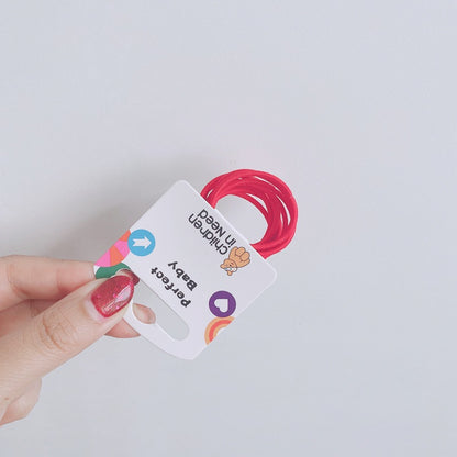 Colorful Elastic Hair Ties for Kids – 10 Pack