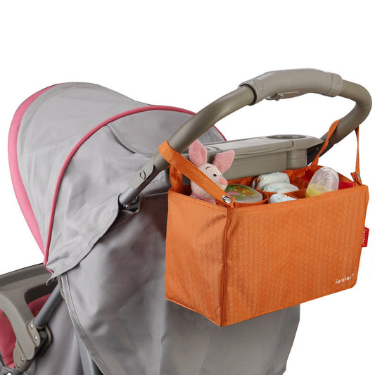 Multi-Functional Baby Stroller Insertion Bag Waterproof Polyester Diaper Bag