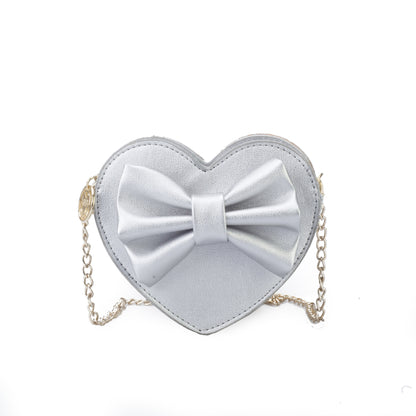 Cute Mini Heart Bow Shoulder Bag for Kids