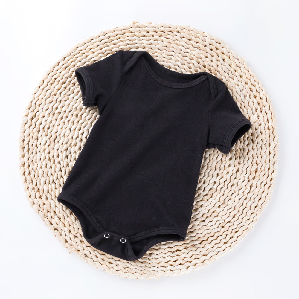 Breathable Cotton Short Sleeve Bodysuit for Infants