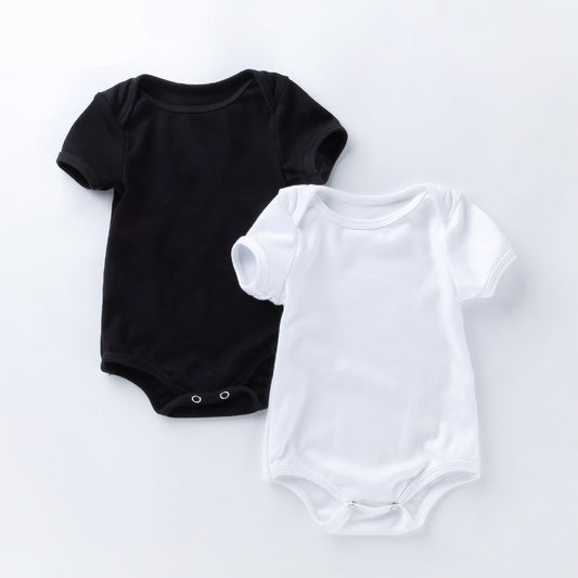 Breathable Cotton Short Sleeve Bodysuit for Infants