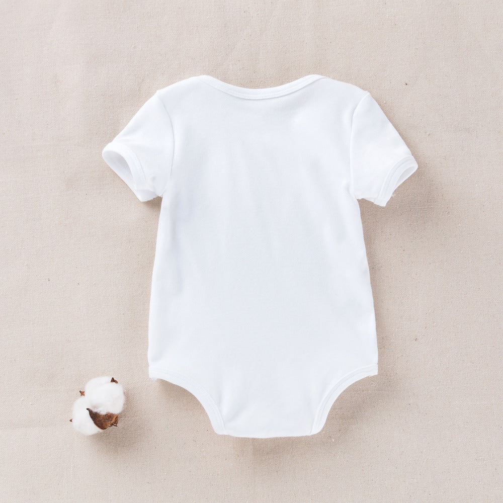 Breathable Cotton Short Sleeve Bodysuit for Infants