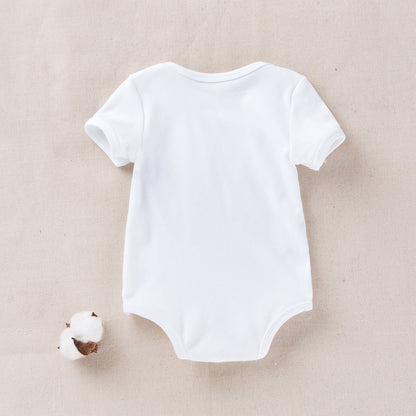 Breathable Cotton Short Sleeve Bodysuit for Infants