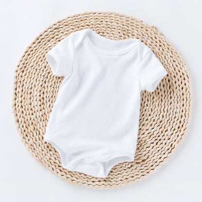 Breathable Cotton Short Sleeve Bodysuit for Infants