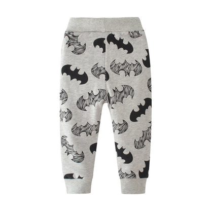 Kids Printed Sports Sweatpants Comfortable Cotton Joggers