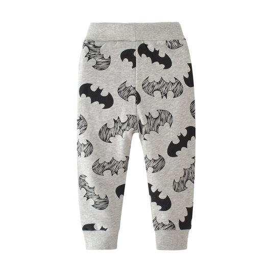 Kids Printed Sports Sweatpants Comfortable Cotton Joggers