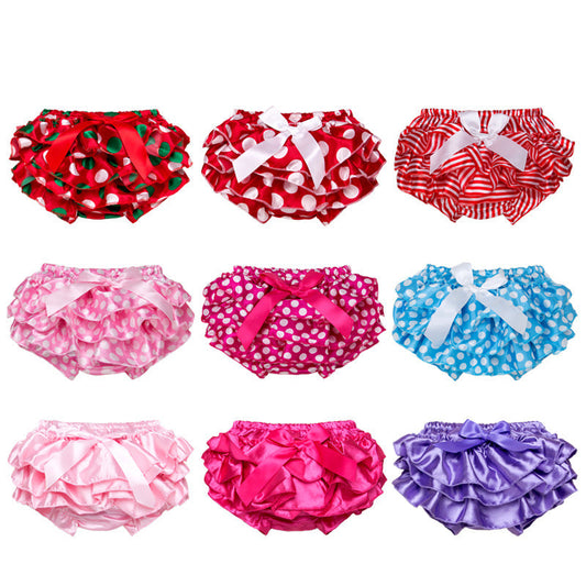Cute Ruffle Bow Shorts for Baby Girls
