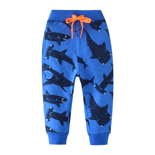 Cotton Printed Casual Sweatpants for Kids