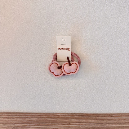 Cute Cartoon Bear Fruit Hair Ties for Kids