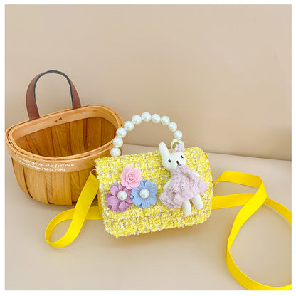Kids' Pearl Handbag Cute Rabbit Design Fashion Accessories